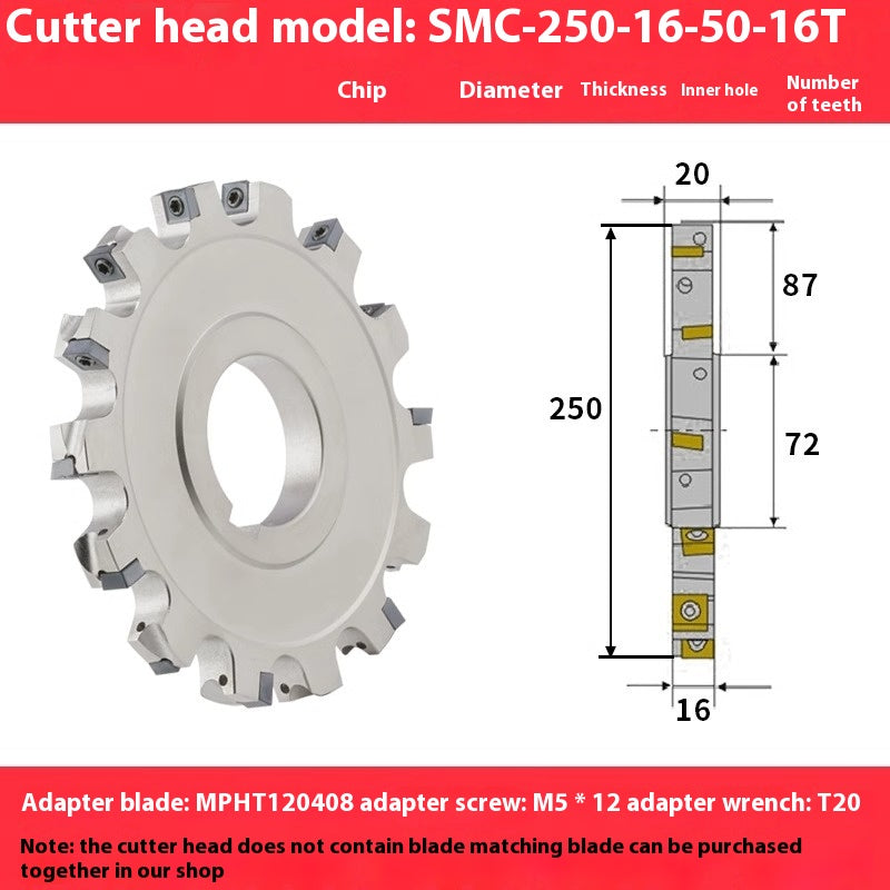 2080-CNC sleeve SMD side and face milling cutterhead CNC indexable chip SMC cutterhead T-slot grooving MPHT06 Shandong Denso Pricision Tools Co.,Ltd.